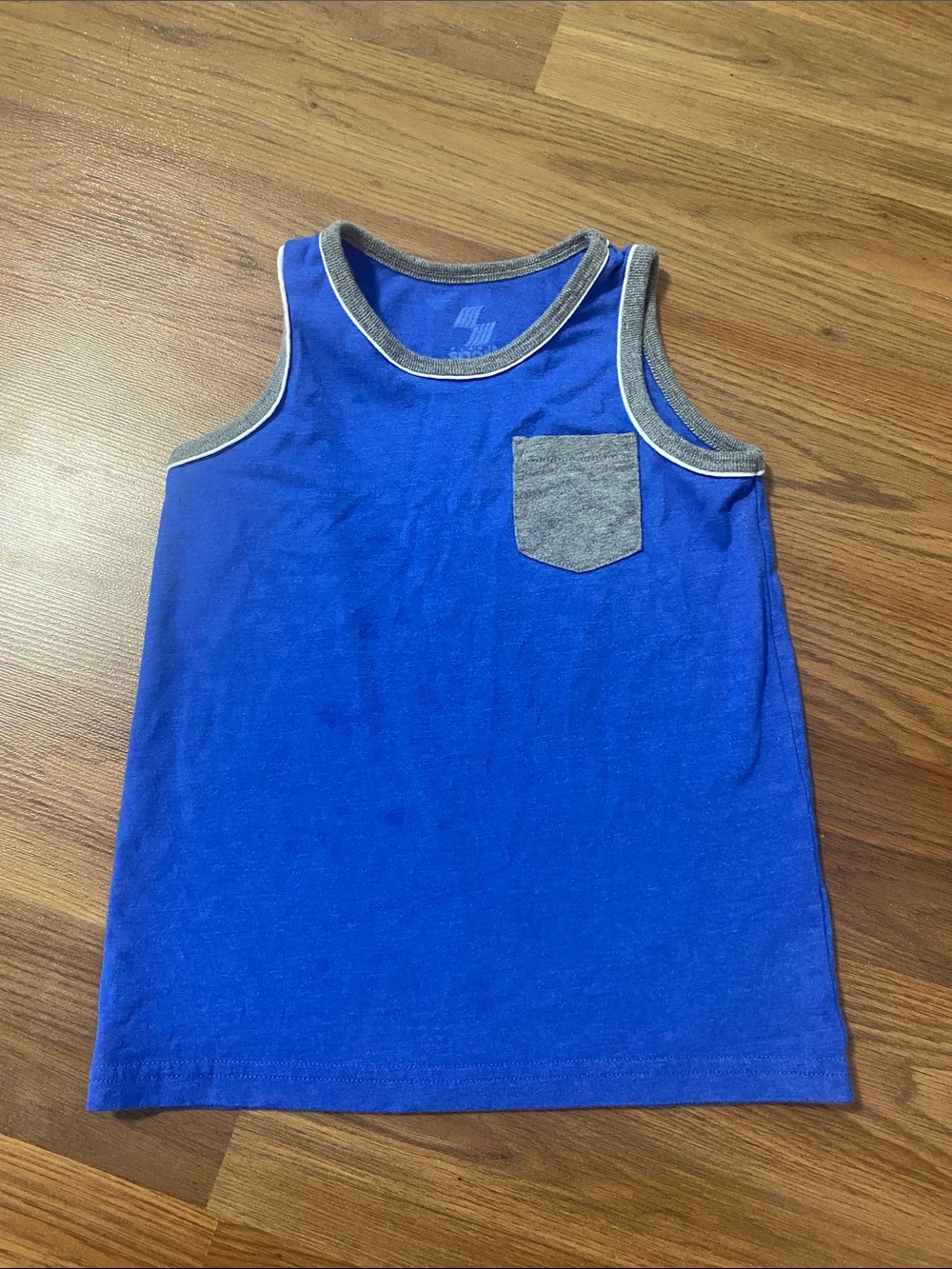 ✨8/$10. Children’s Place Sport. Boys Blue Tank Top with Gray Trim. 4T